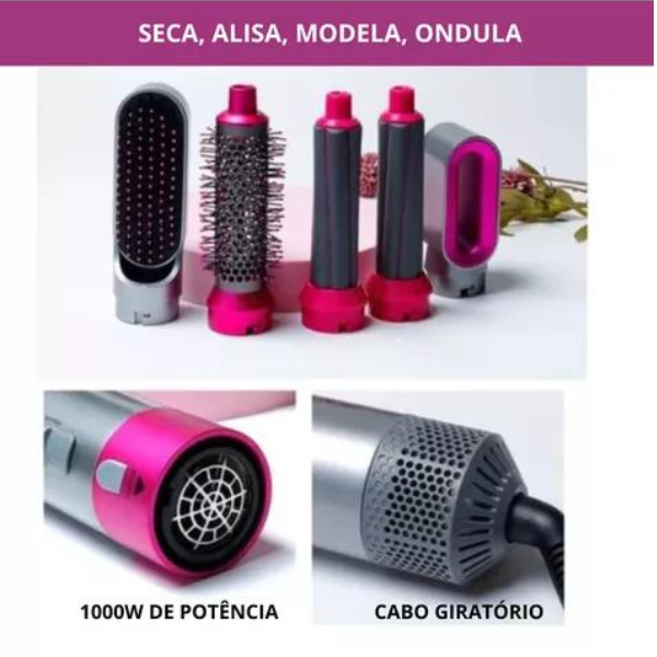 Escova Modeladora 5 Em 1 Hobby